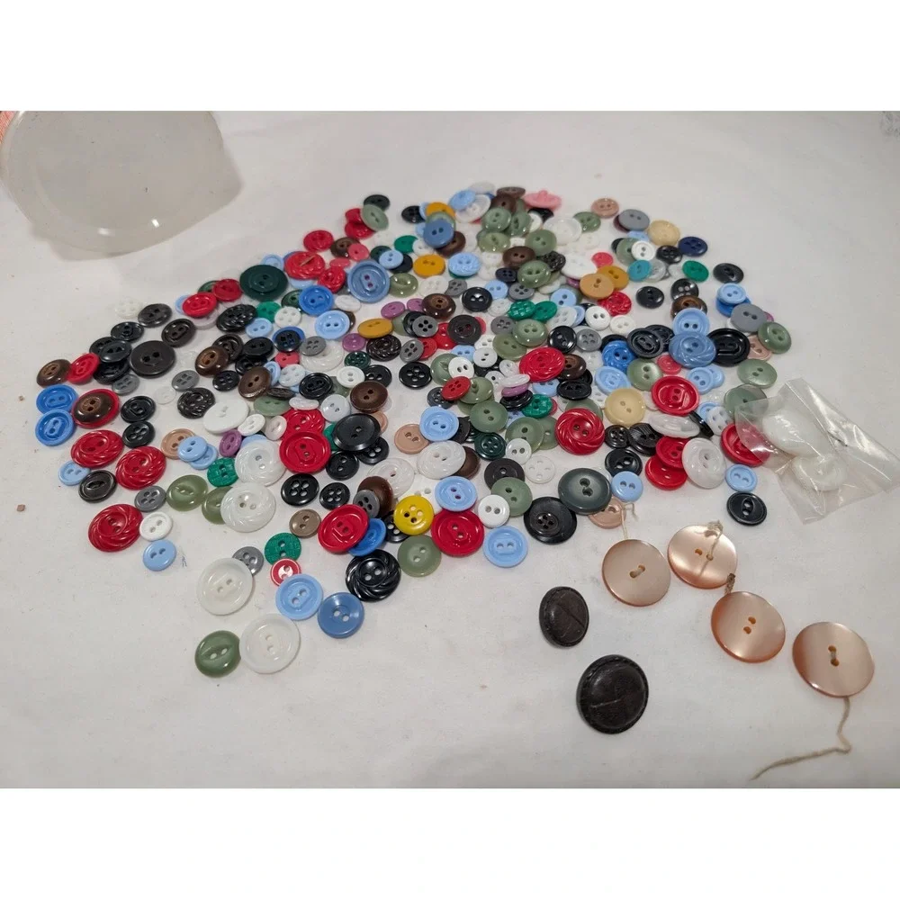 Vintage Bulk Button Lot Assorted Matched Sets Multi Color Sewing Crafts
